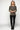 Saloos Women’s Textured Velvet 3/4 Sleeve Striped Top