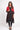 Saloos Women's Double Layered Plain Dress with Tie-Dye Jacket – Relaxed Fit Longline Twinset