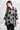 Saloos Women's Longline Abstract Print Shirt – Relaxed Fit Button Front Shirt with 3/4 Sleeves
