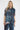 Saloos Women's Satin Abstract Print Oversized Shirt