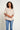 Saloos Women's Asymmetrical Hem Cotton Top with Zip Pockets