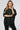 Saloos Women's Print/Plain Double Layer Top with Necklace