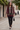 Saloos Women’s Layered Chiffon Top – Burgundy, Black & Taupe Print