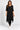Saloos Women's Double Layer Tunic Dress with Asymmetric Hem and 3/4 Sleeves