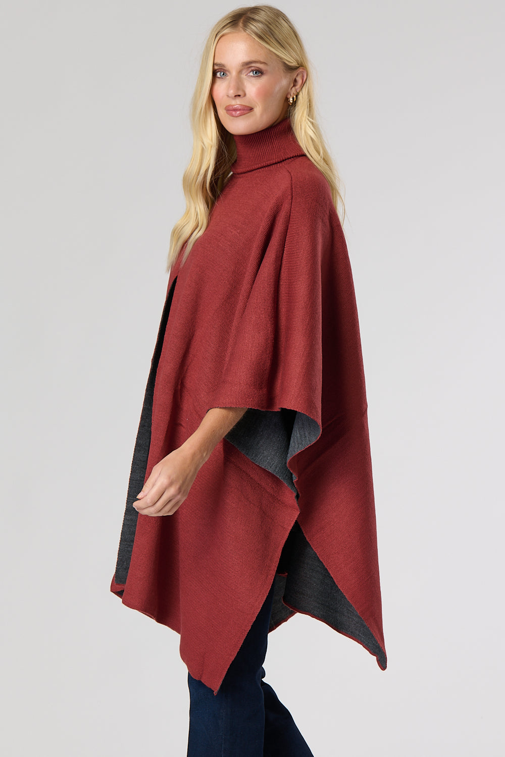 Saloos Knitted Split Front Poncho