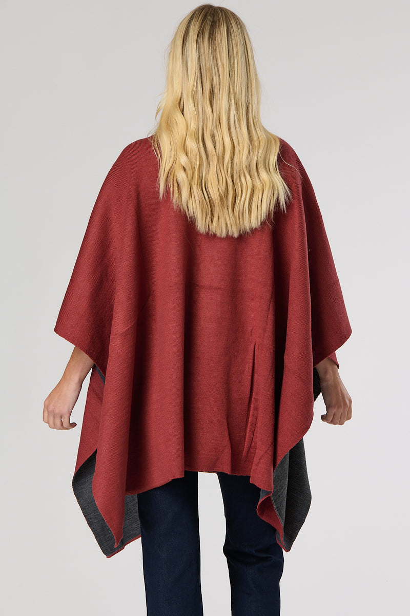 Saloos Knitted Split Front Poncho