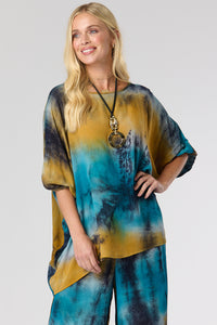Saloos Elasticated Cuff Top with Necklace