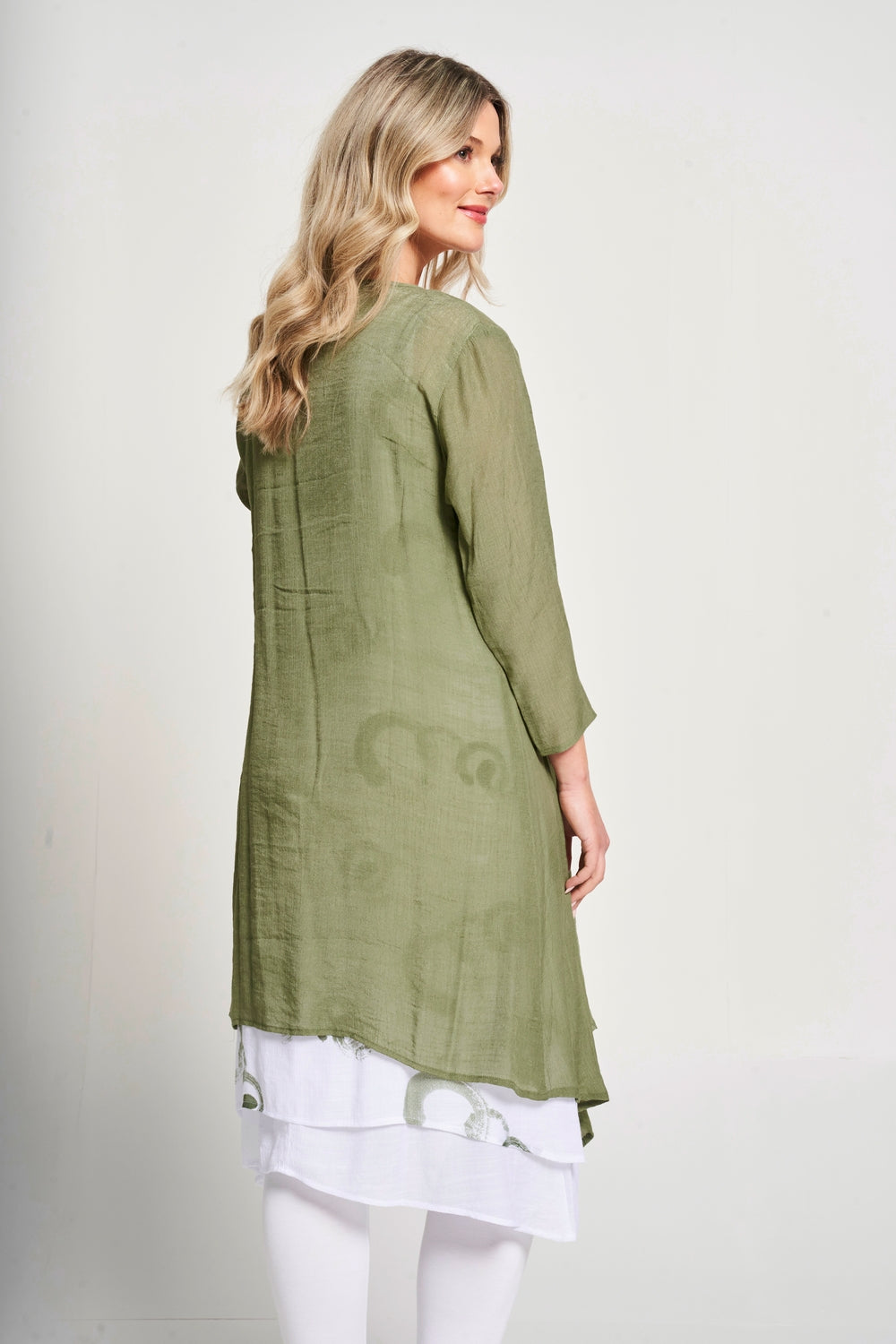 Saloos Sleeveless Print Dress & Jacket Twinset
