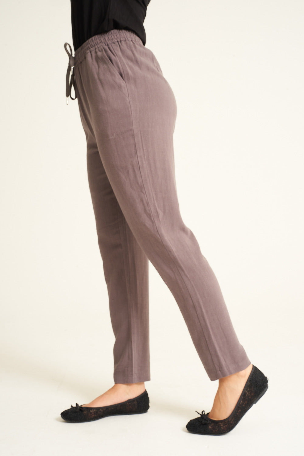 Saloos Cotton Trousers with Side Pockets