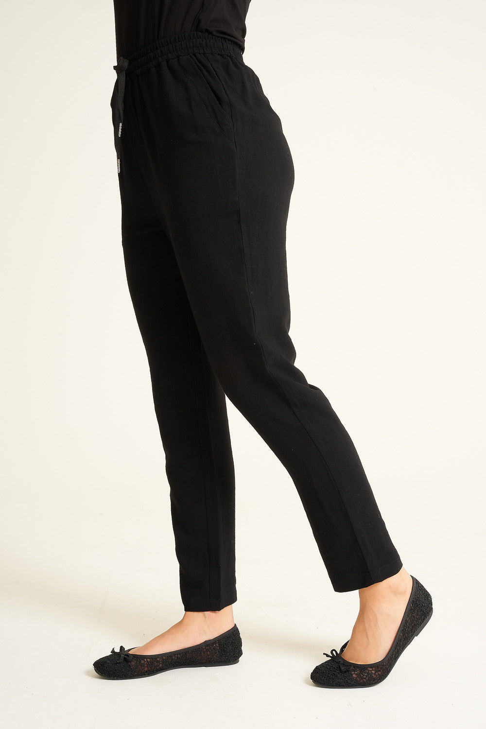 Saloos Cotton Trousers with Side Pockets