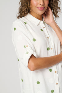 Saloos Embroidered Long Shirt