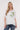 Saloos Women's Sequin Floral Motif Top with Ruched Sleeves