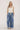 Diverse Wide Leg Denim Trousers with Applique Floral Print