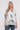 Saloos Women’s Double Layer Chiffon Top with Ruched Sleeves – Lightweight Printed Blouse