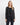 Saloos Women's Black Waterfall Jacket with Sequin Lace Sleeves