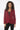 Saloos Women's Burgundy Maroon Tailored Blazer | Smart Single-Button Jacket