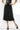 Saloos Women's Luxury Black Velvet Evening Midi Skirt | Elegant Flowing Silhouette
