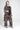 Saloos Women's High-Waisted Abstract Print Chiffon Trousers