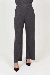 2D Trousers Grey / UK: 12 - EU: 38 - US: S Knitted Straight-Leg Joggers
