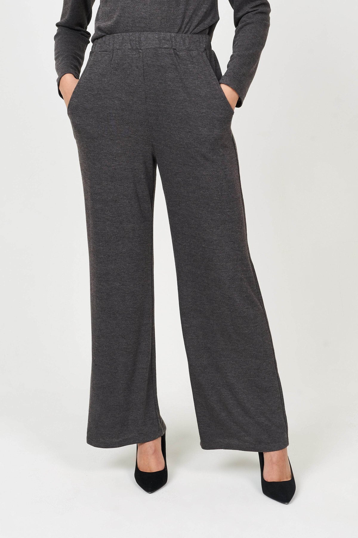 2D Trousers Knitted Straight-Leg Joggers