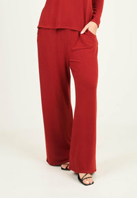 2D Trousers Rust / UK: 12 - EU: 38 - US: S Knitted Straight-Leg Joggers