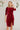 2P Dress Maroon / UK: 12 - EU: 38 - US: S Velvet Midi Shift-Dress