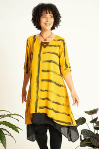 Saloos Dress Mustard / UK: 10 - EU: 36 - US: XS 7439-A