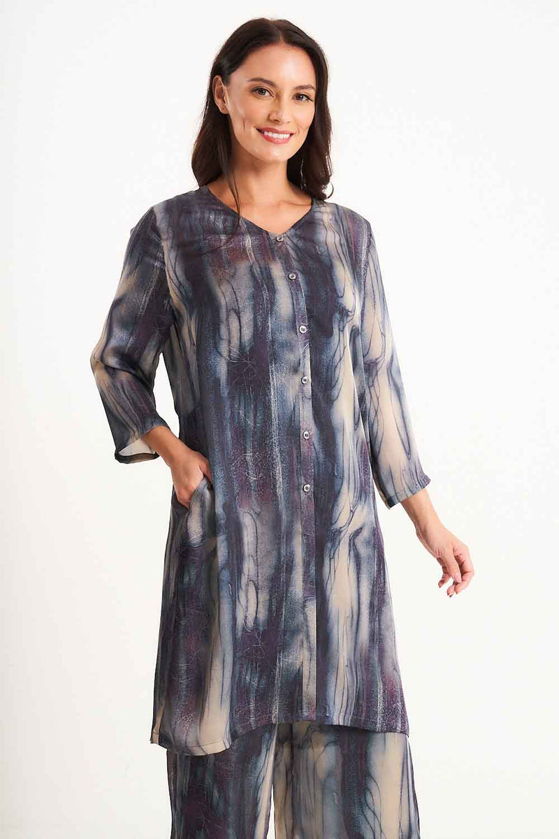 Saloos Shirt Dress Silk-Look Shirt Dress