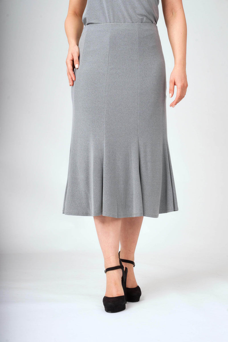 Saloos Skirt Grey / 12 Essential Midi-Skirt