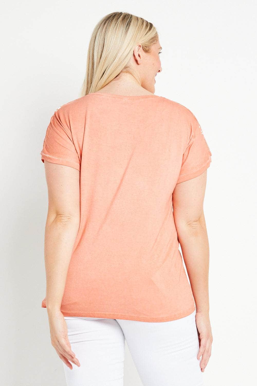 Saloos Top Boxy Cut Round Neck Top