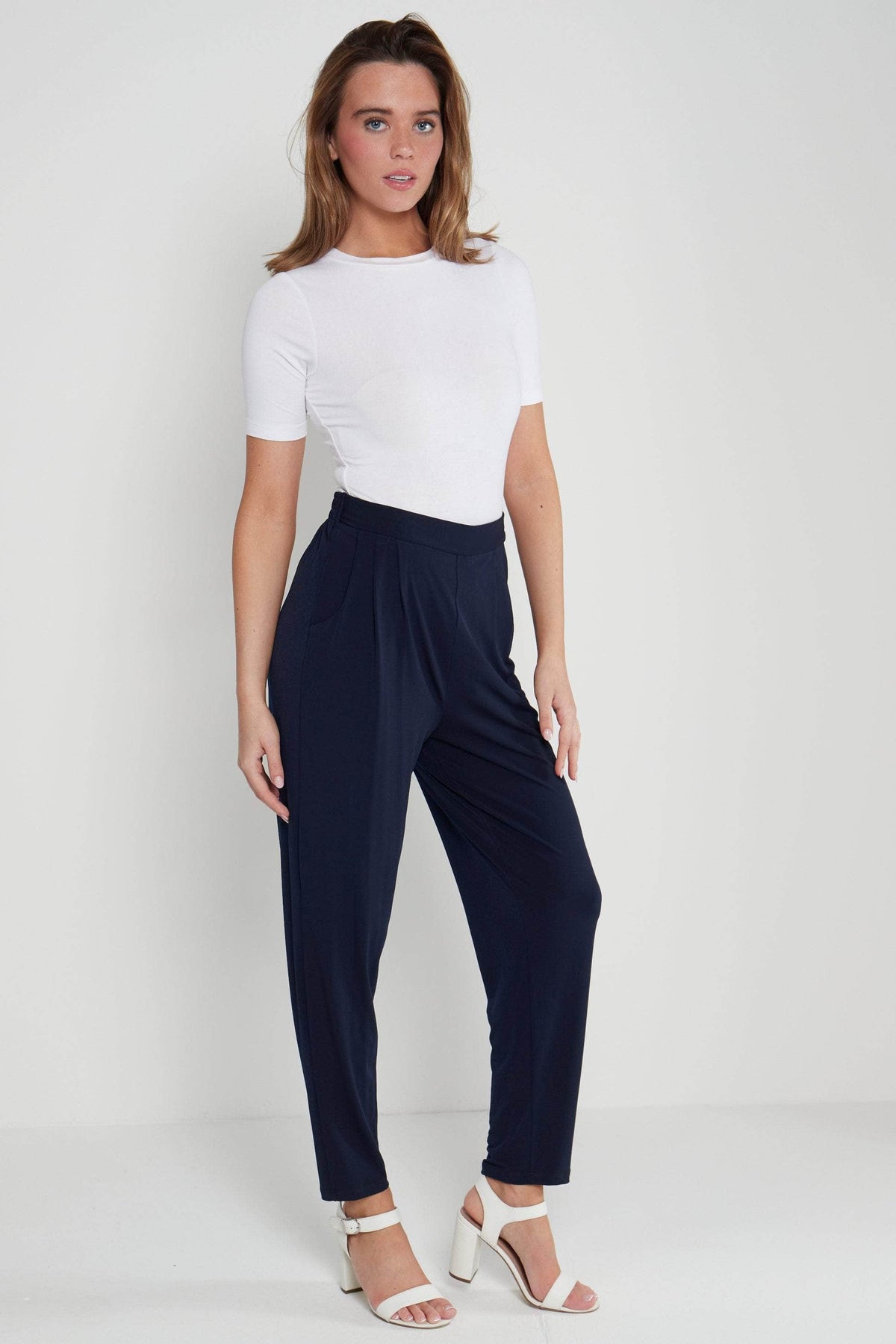 Saloos Trousers Essential Tapered Trousers with Pockets