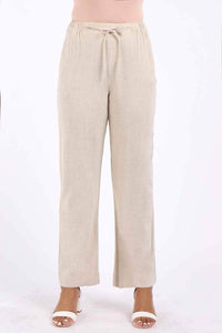 Saloos Trousers Essential Textured Wide-Leg Trousers